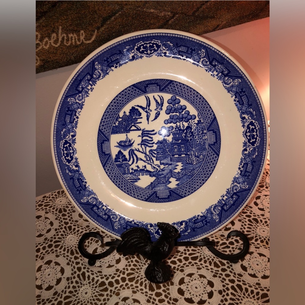 Willow Ware Royal China plate platter
